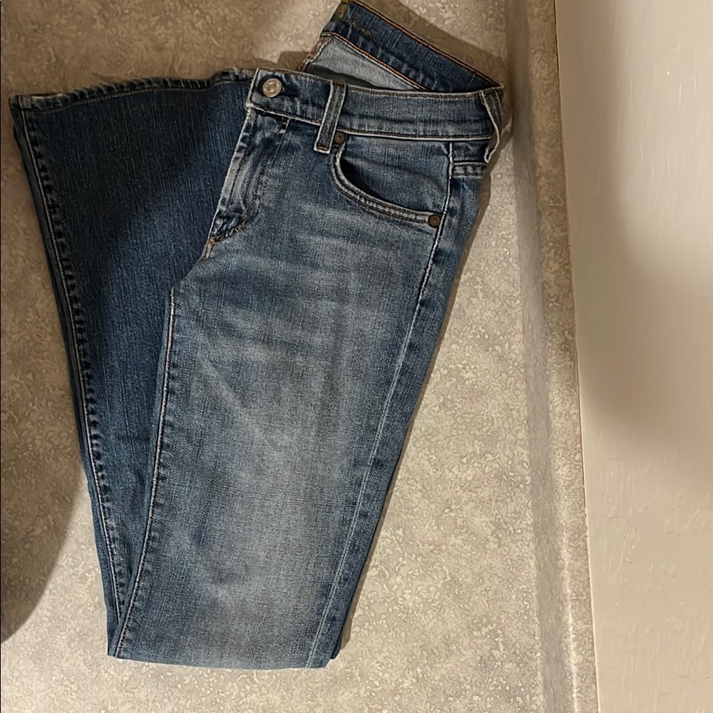 7 For All Mankind Classic Blue Straight Leg Jeans